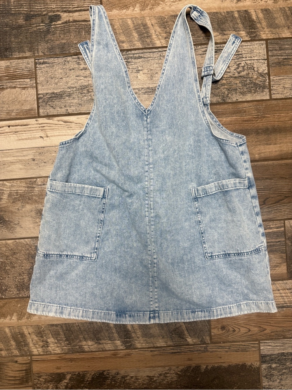 aerie Light Blue Denim Pinafore